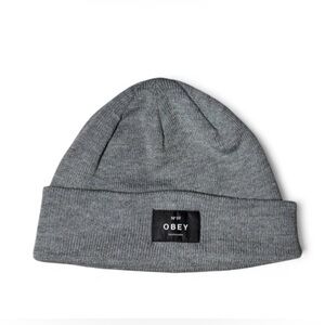 Grey Obey beanie winter skater hat  🪷